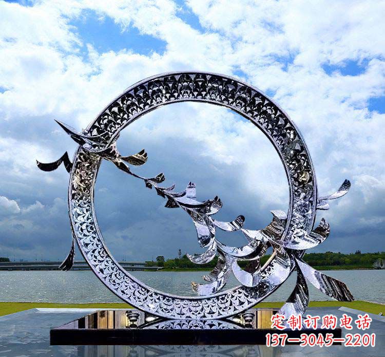 吉林大雁雕塑不锈钢精美雕刻