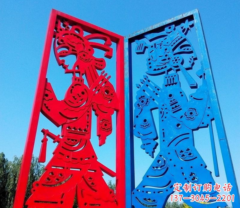 吉林精美的皮影戏雕塑