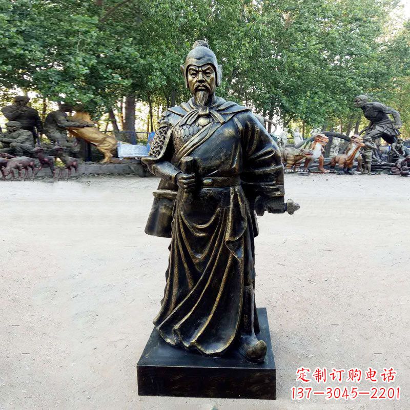 吉林李靖--初唐著名人物仿铜雕塑像