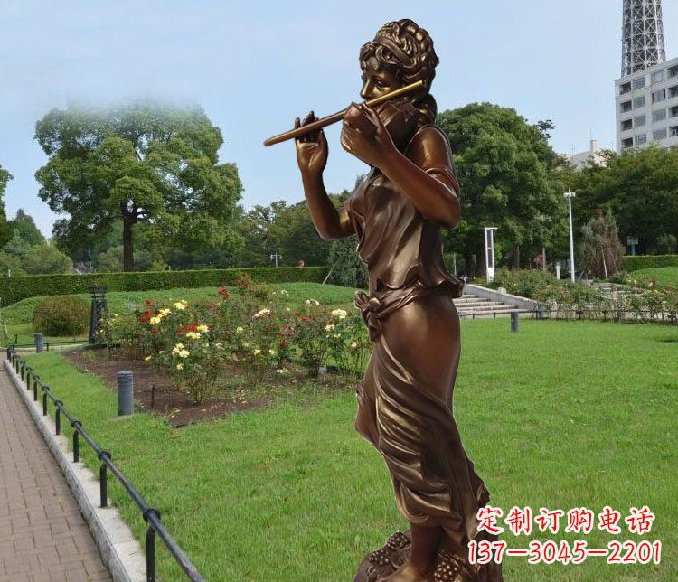 吉林美女雕塑把美景变成静物
