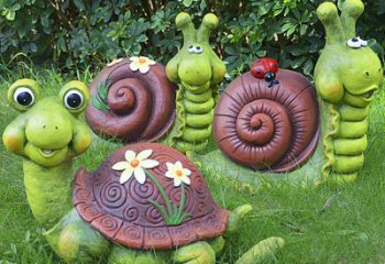 吉林蜗牛雕塑——精致的草坪小动物装点
