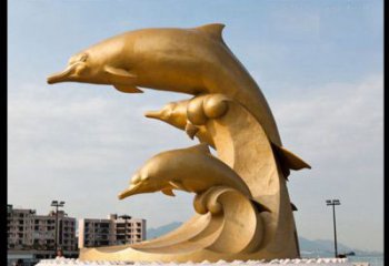 吉林海豚雕塑——美丽的城市标志
