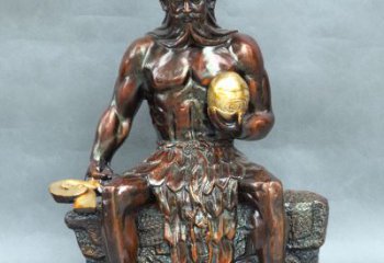 吉林神农大帝坐姿雕塑像
