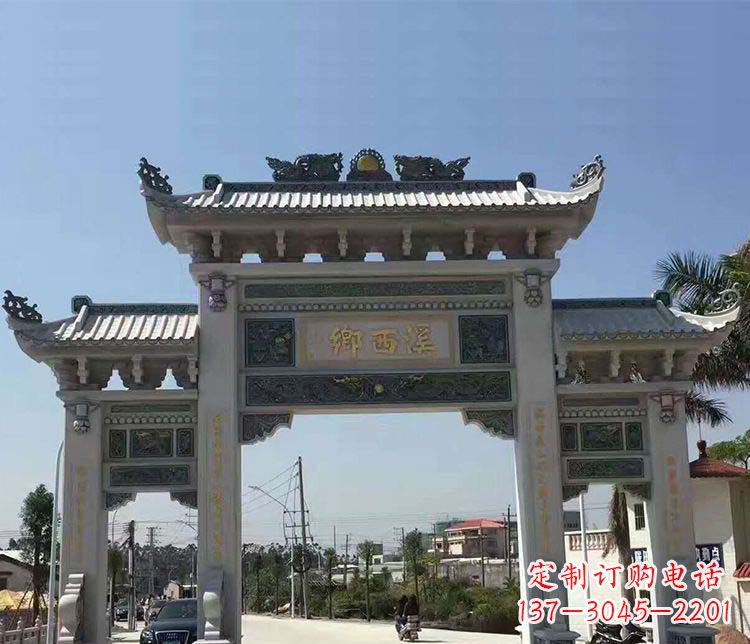 吉林石牌坊雕塑——缅怀深厚的历史情谊