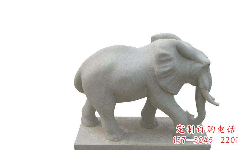 吉林大象雕塑大理石大象公园的精美艺术