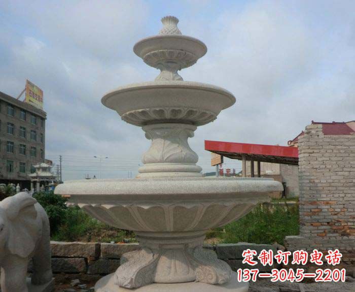 吉林喷泉雕塑灵动精致的大理石美