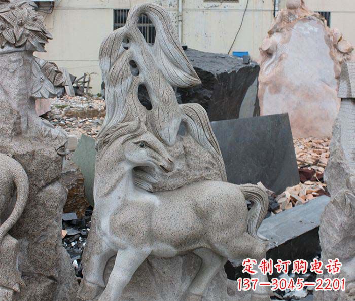 吉林大理石动物雕塑丰富多彩的艺术品