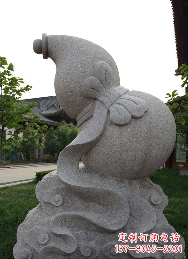 吉林中领雕塑大理石葫芦雕塑构筑完美建筑