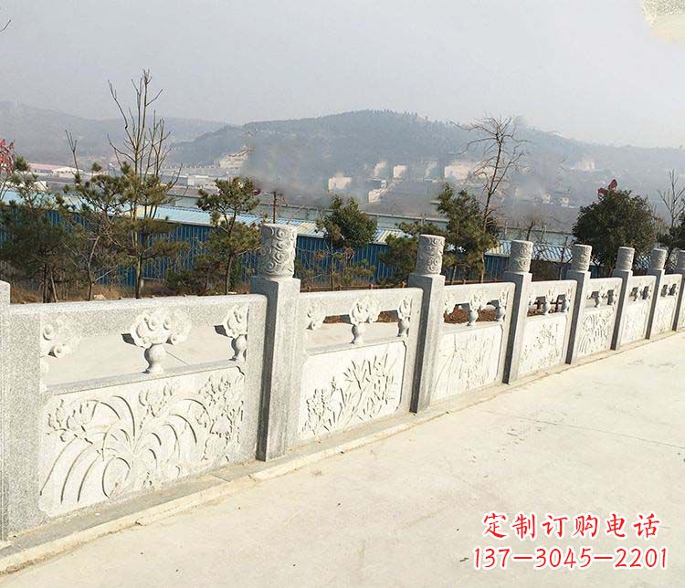 吉林大理石护城河栏板石雕
