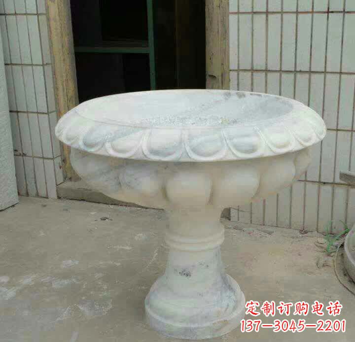 吉林大理石花盆雕塑精美绝伦,艺术风采