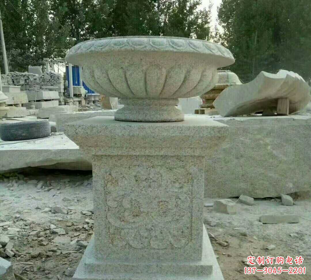 吉林大理石花盆雕塑