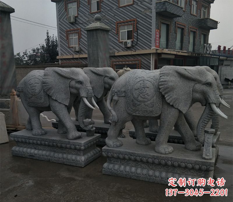 吉林唯美雕刻大象雕塑