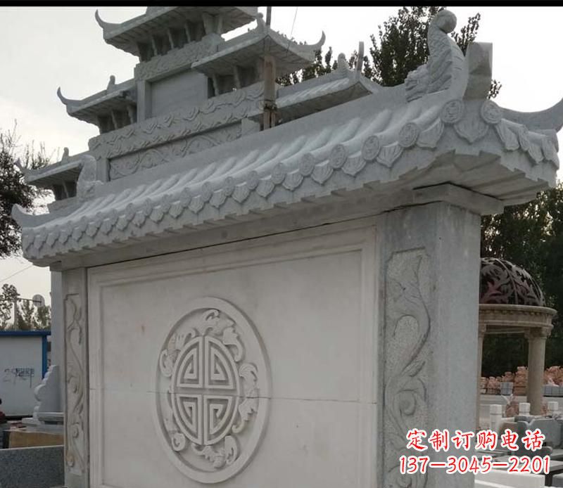 吉林精美大理石影壁雕塑