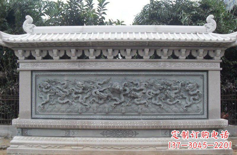 吉林大理石九龙壁雕塑