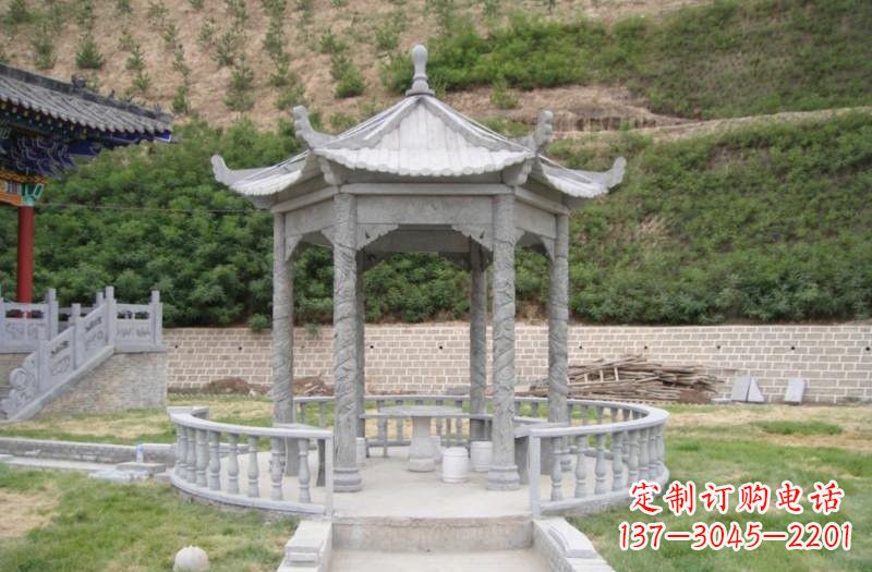 吉林精美大理石凉亭雕塑