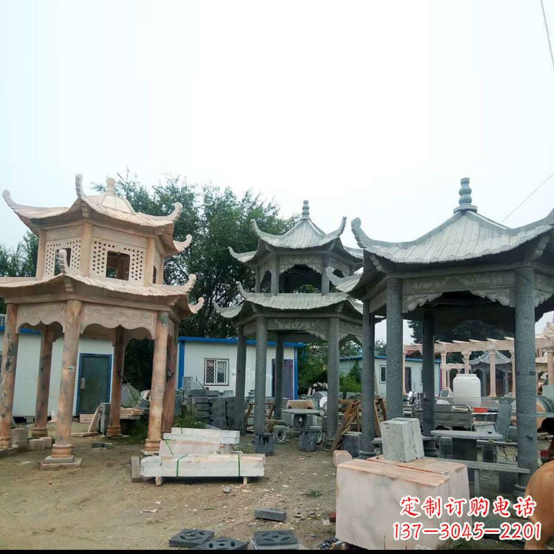 吉林精美大理石凉亭雕塑