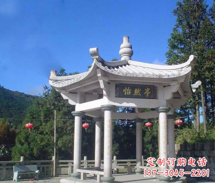 吉林精美大理石凉亭雕塑
