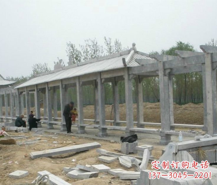吉林精美大理石凉亭雕塑