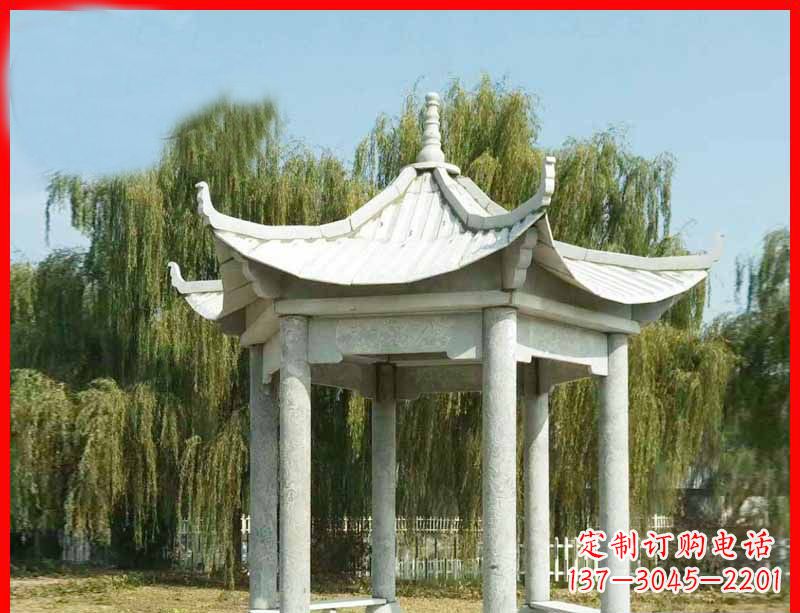 吉林精美大理石凉亭雕塑