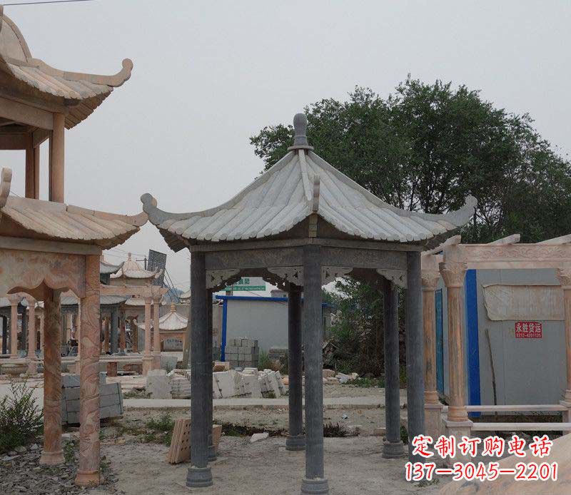 吉林大理石凉亭精美石雕