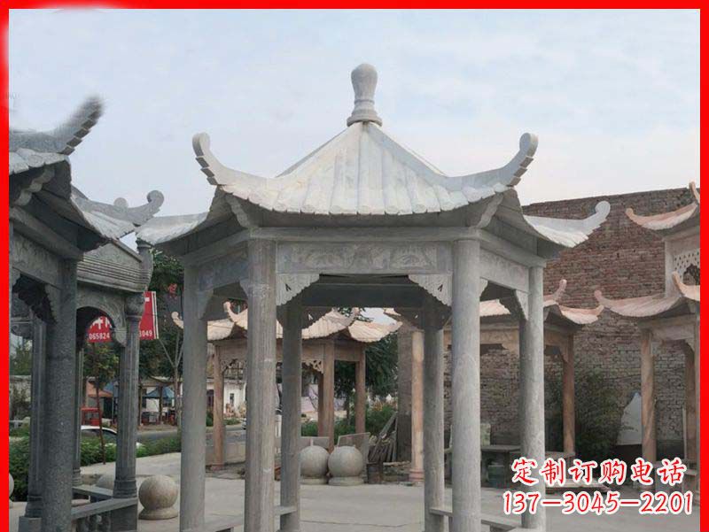 吉林大理石凉亭石雕