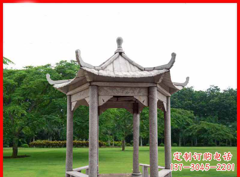 吉林精致大理石凉亭雕塑