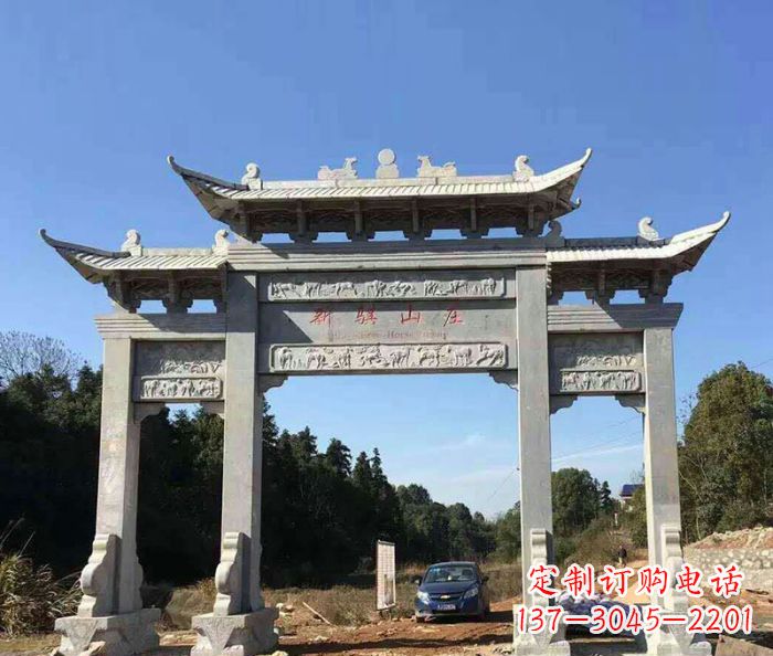 吉林精美石雕牌坊雕塑