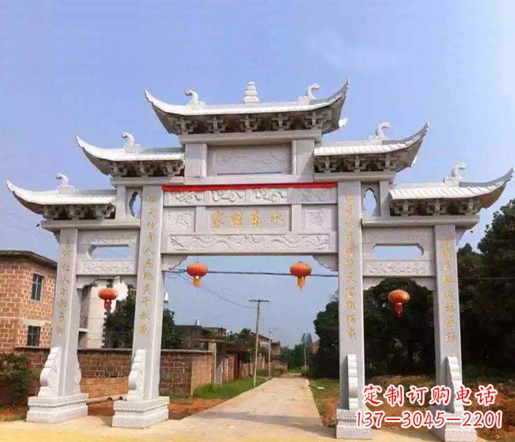 吉林大理石牌坊石雕