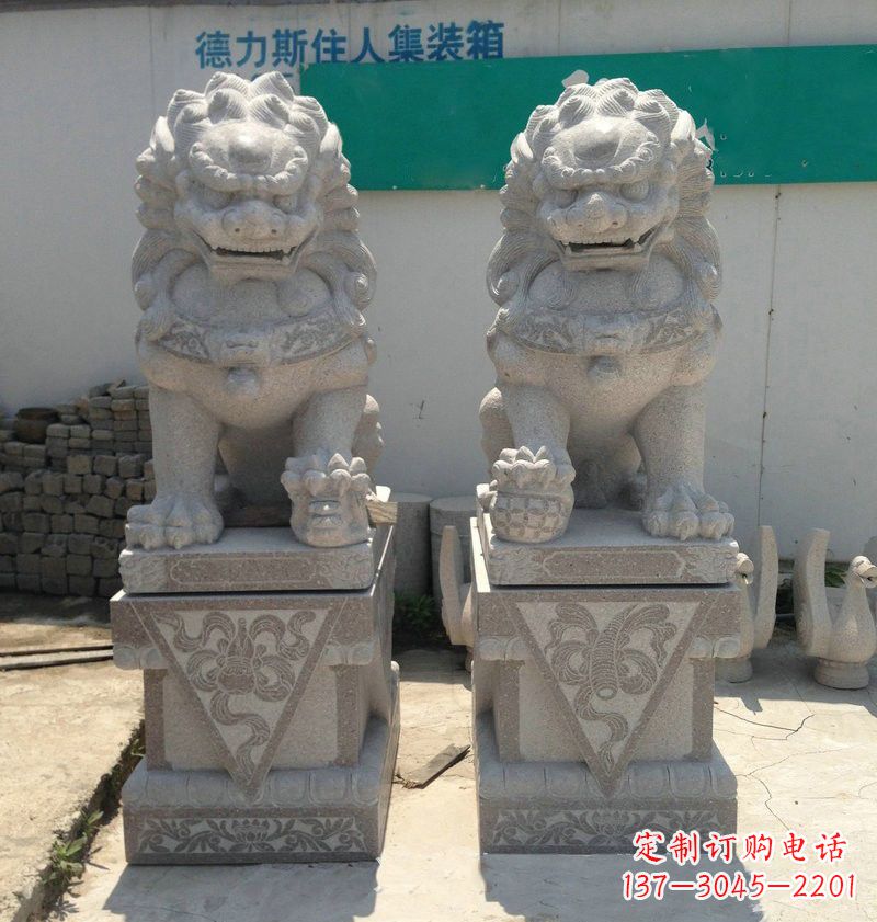 吉林精致大理石狮子雕塑