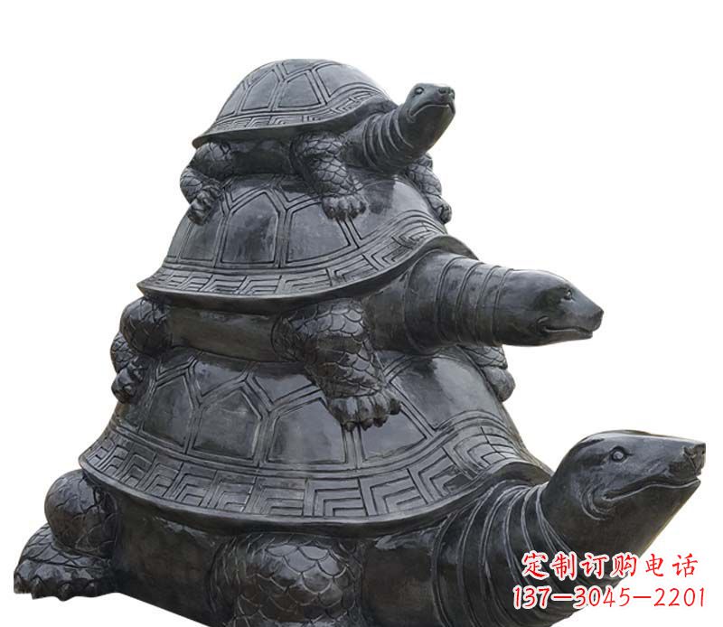 吉林高品质大理石乌龟母子石雕