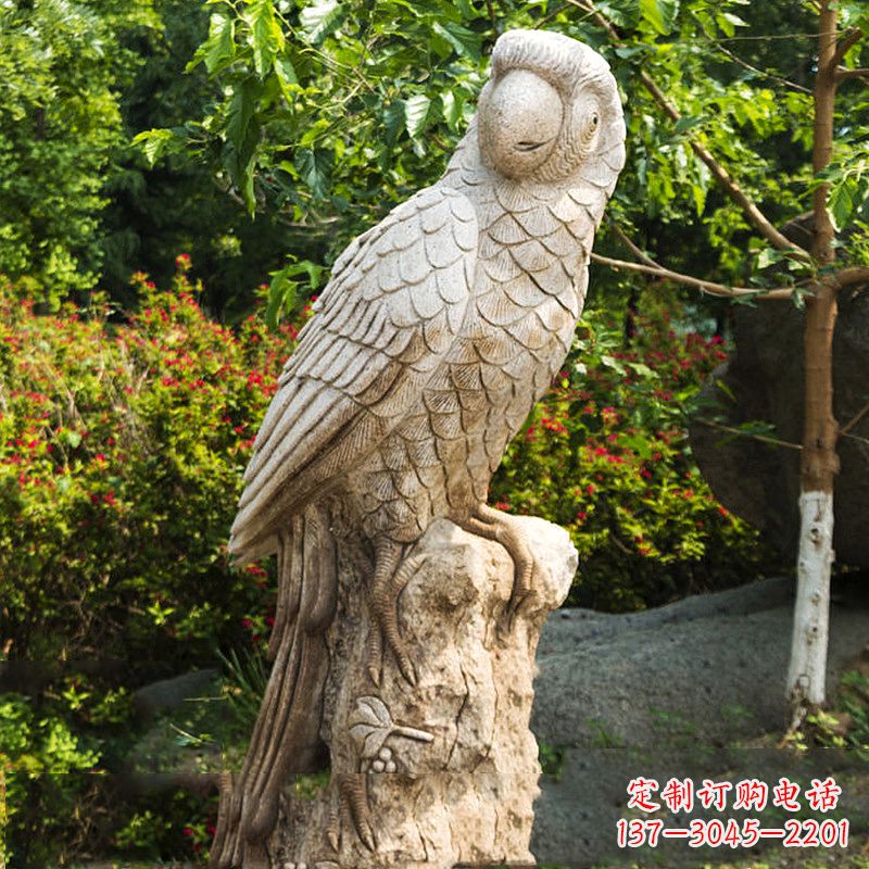 吉林大理石鹦鹉雕塑,完美点缀生活空间