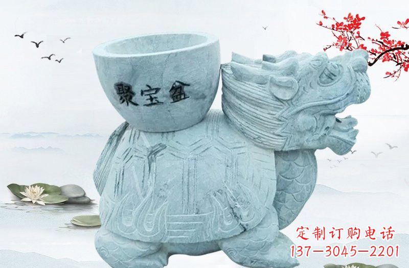 吉林大理石招财龙雕塑