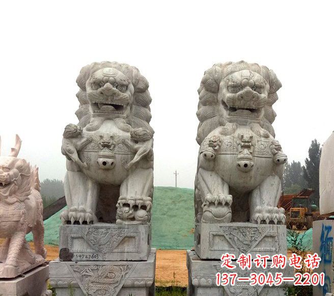 吉林传统大理石狮子雕塑