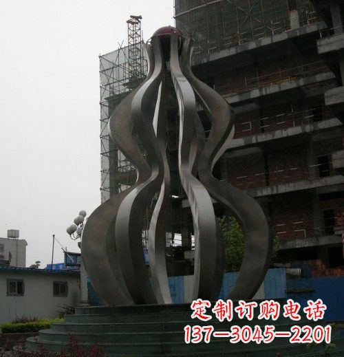 吉林优雅大气的不锈钢葫芦雕塑