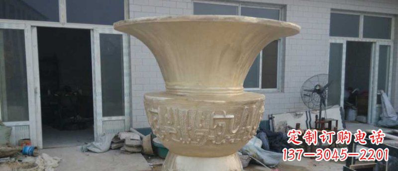 吉林高品质大型花盆铜雕