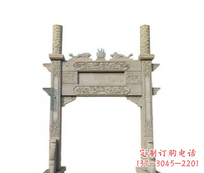 吉林产品名称中领雕塑-牌坊石雕