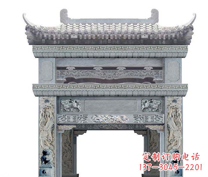 吉林精美石雕牌坊雕塑