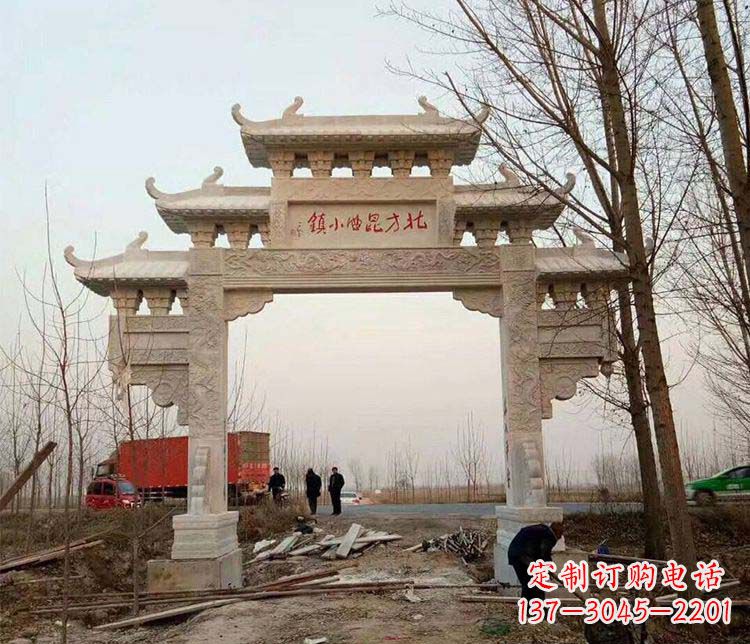 吉林大理石牌坊石雕