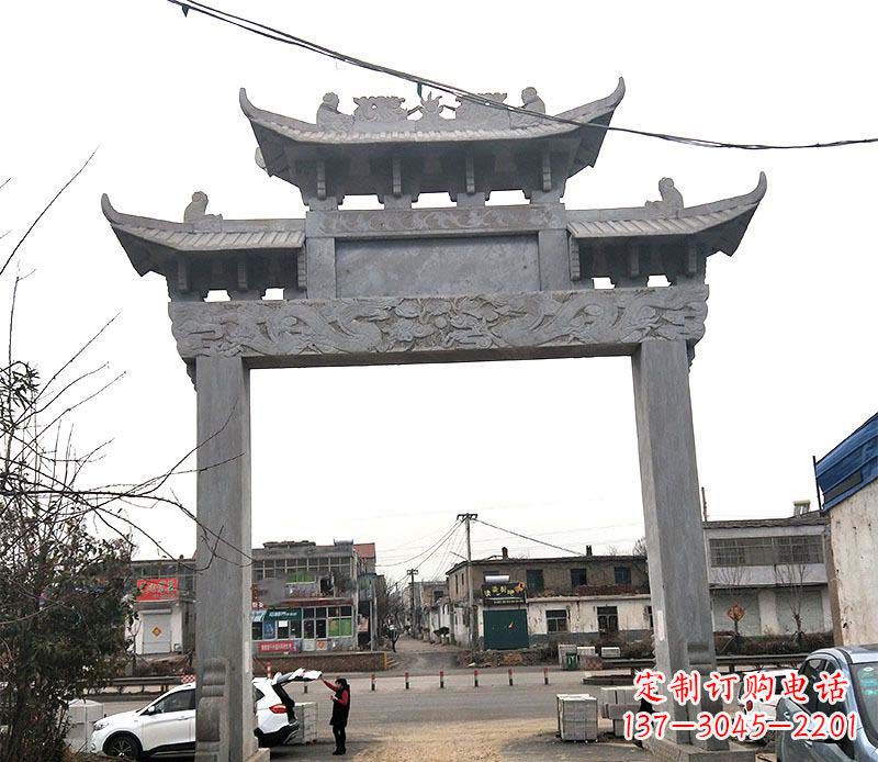 吉林精美大理石牌坊石雕