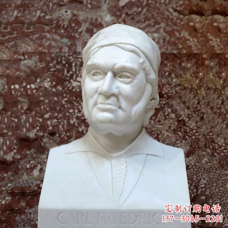 吉林德国著名数学家高斯汉白玉石雕塑