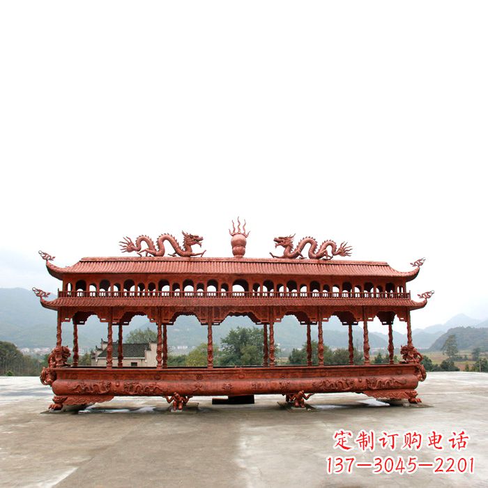 吉林精美铜香炉雕塑