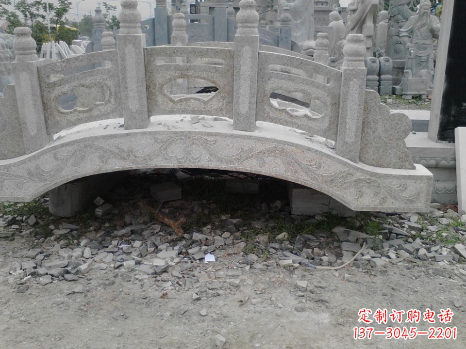 吉林精美石桥雕塑,点缀庭园之美