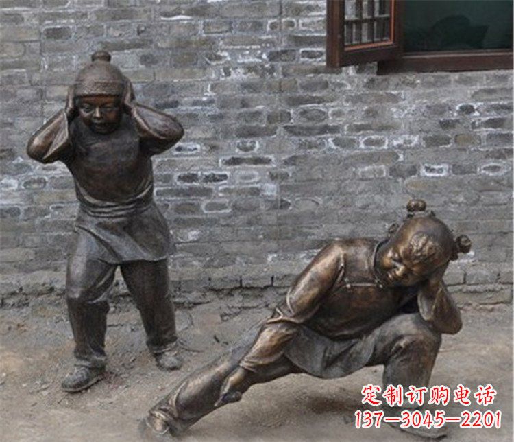 吉林儿童放鞭炮公园景观雕塑