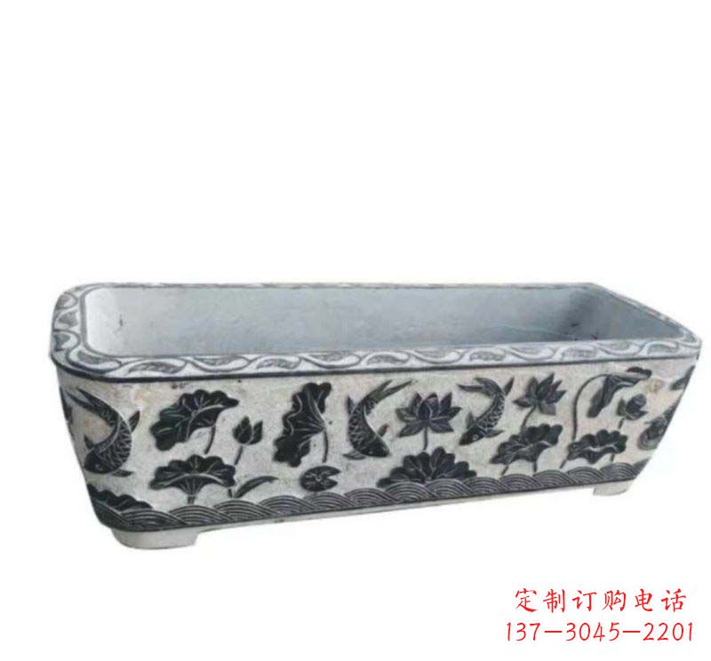 吉林精美水缸石雕