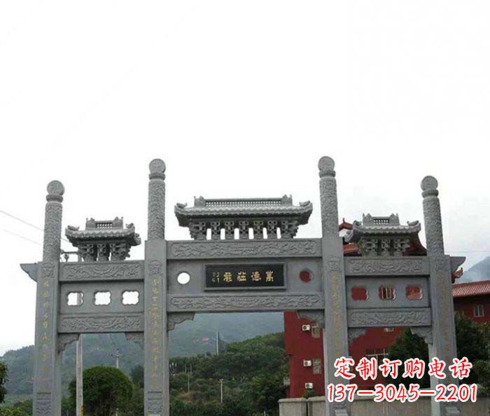 吉林牌坊雕塑·精美雕刻·传承古老文化
