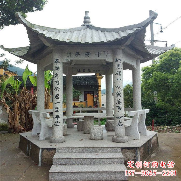 吉林精美大理石凉亭雕塑