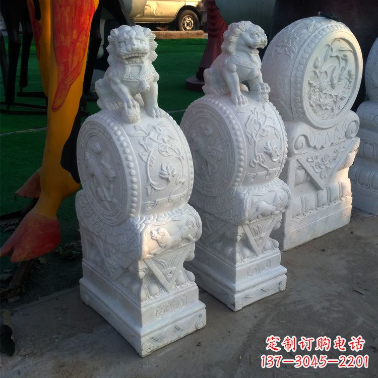吉林仿古门墩石雕塑