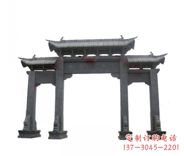 吉林精美仿古牌坊石雕