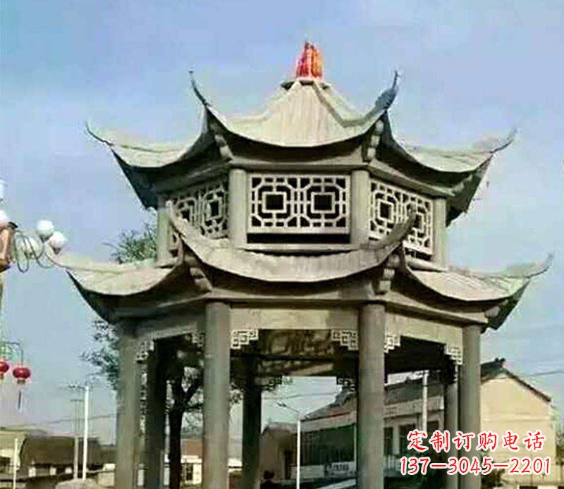 吉林精美仿古石凉亭雕塑