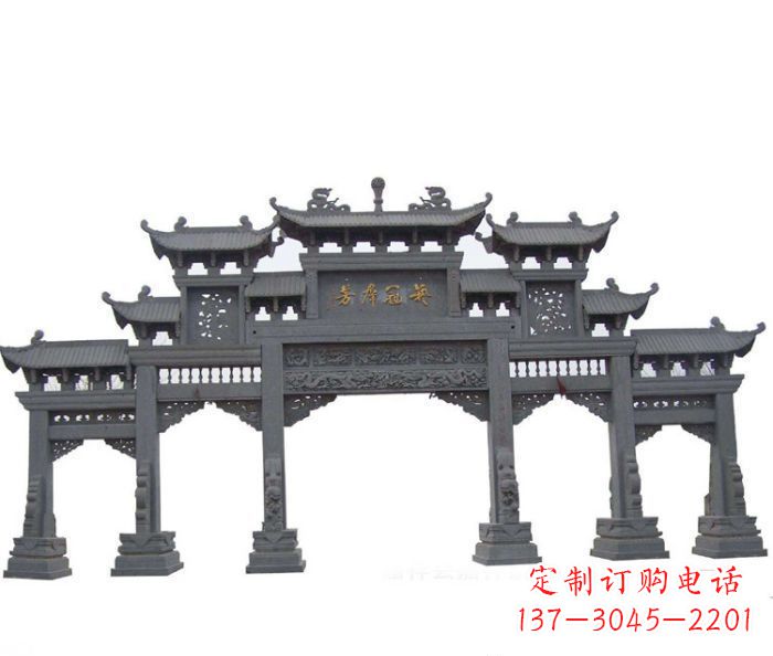 吉林产品名称仿古牌坊石雕
